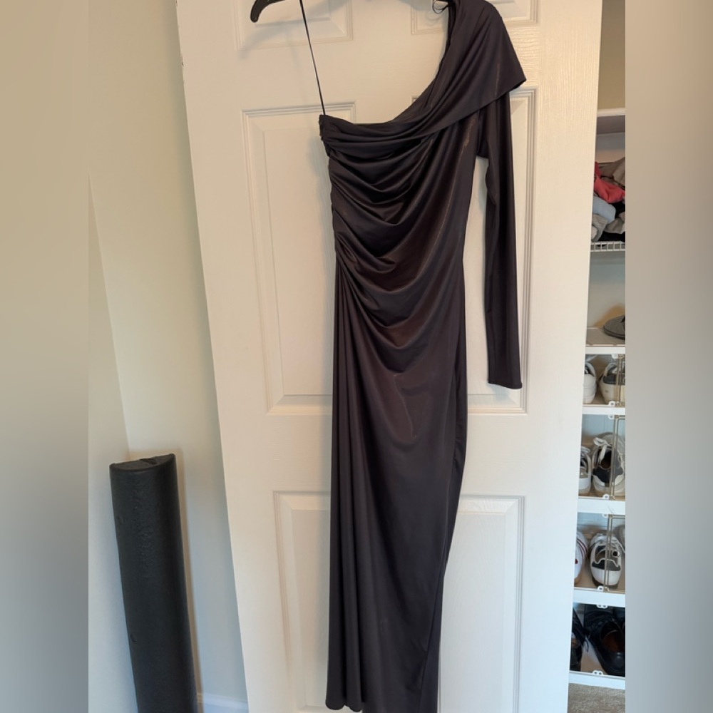 Zara Metallic Maxi Dress